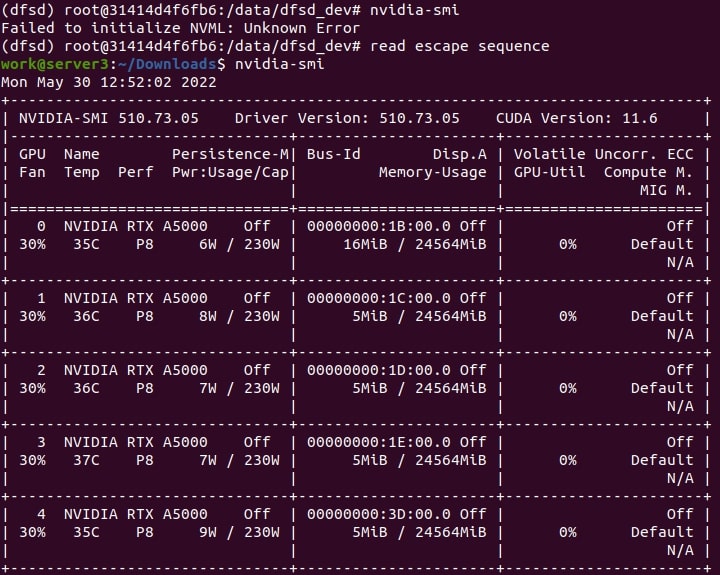 GPU Capabilities Are Not Available Inside a Docker Container